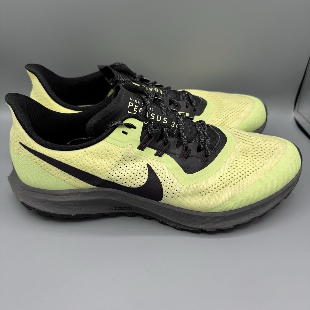 Nike Running Shoes Mens 11.5 Green Pegasus 36 Trail AR5677-300 Low Top Sneakers